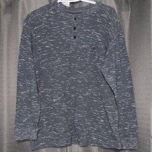 Beverly Hills Polo Club Gray Long Sleeve Henley
